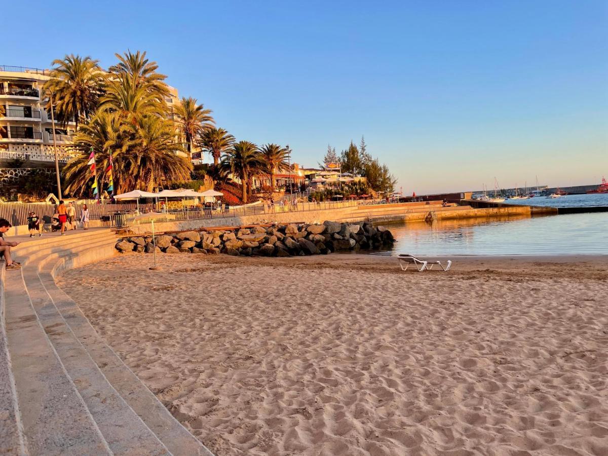Studio In Top Lage Direkt Am Strand Arguineguin Exterior foto